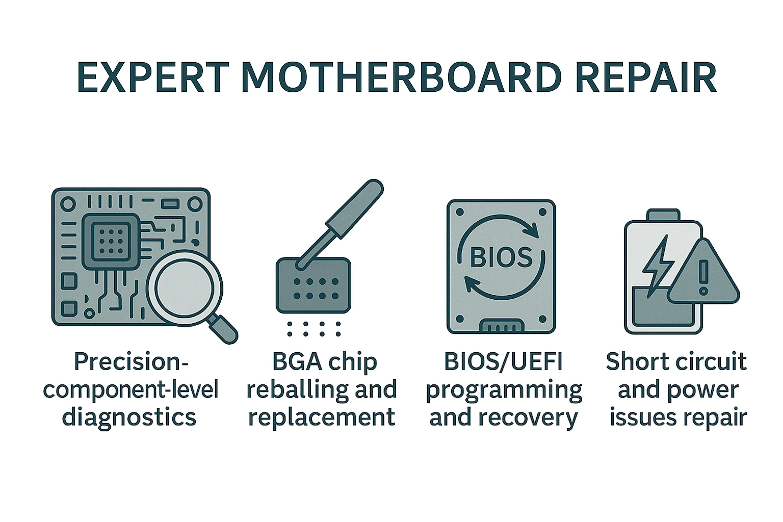 Motherboard repair components
